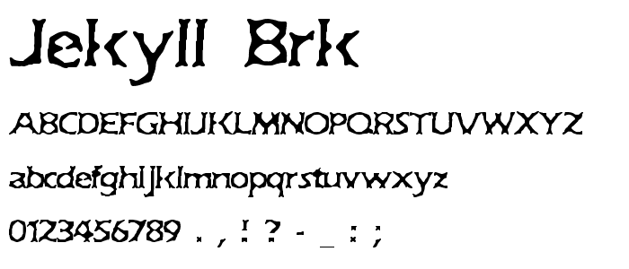 Jekyll BRK font